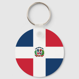 Dominican Republic Flag Keychain