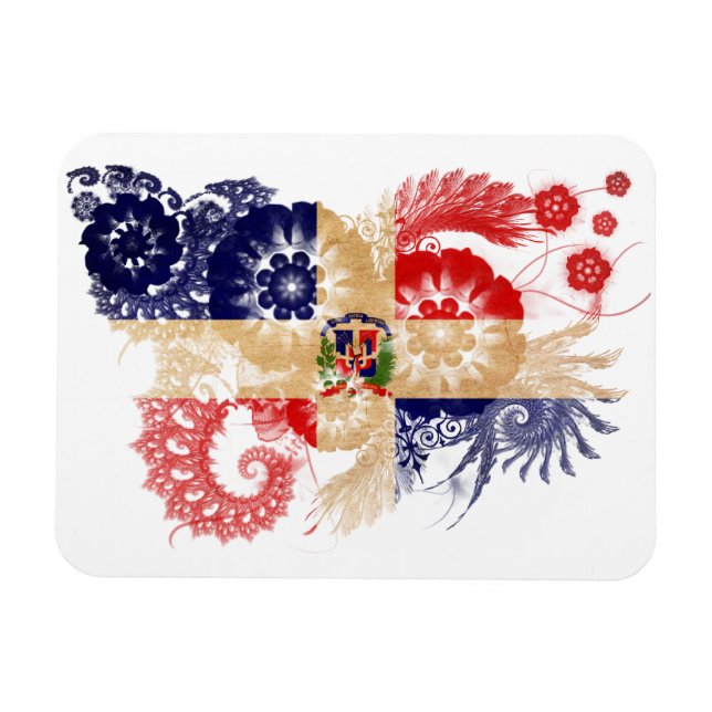 Dominican Republic Flag Magnet (Horizontal)