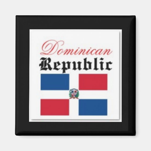 Dominican Republic flag Magnet (Front)