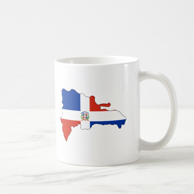 Dominican Republic flag map Coffee Mug (Right)