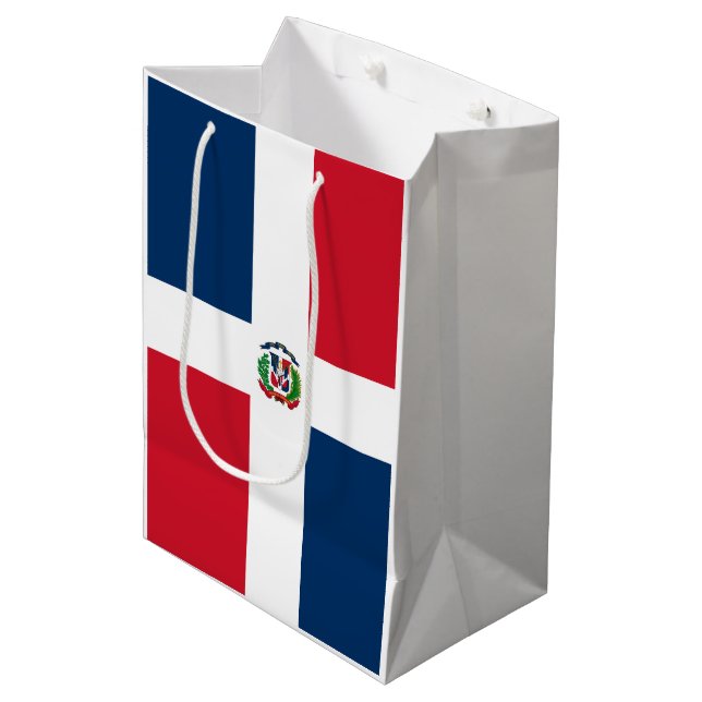 Dominican Republic flag Medium Gift Bag (Front Angled)
