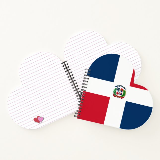 Dominican Republic flag Notebook (Inside)