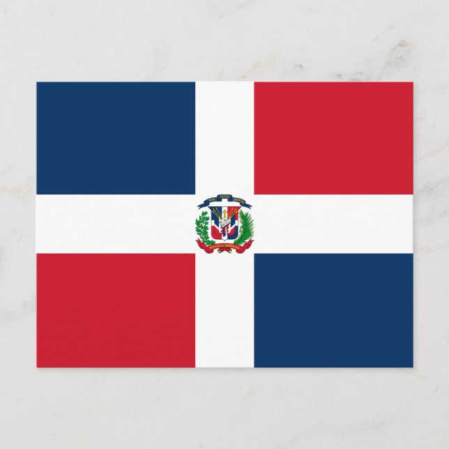Dominican Republic Flag Postcard (Front)