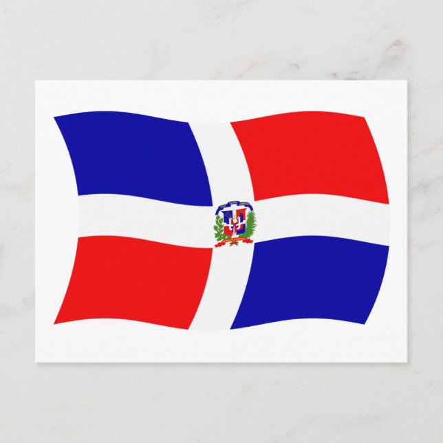 Dominican Republic Flag Postcard (Front)