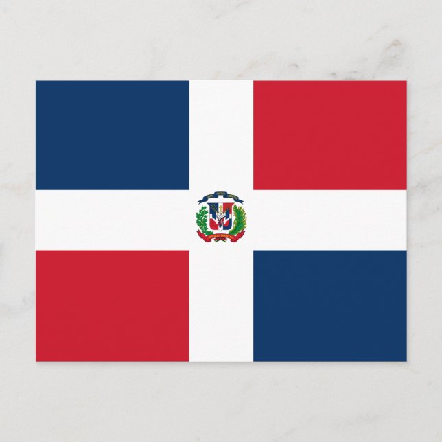 Dominican Republic Flag Postcard (Front)