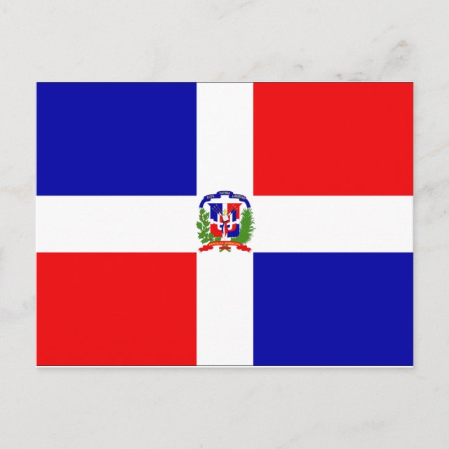 Dominican Republic Flag Postcard (Front)