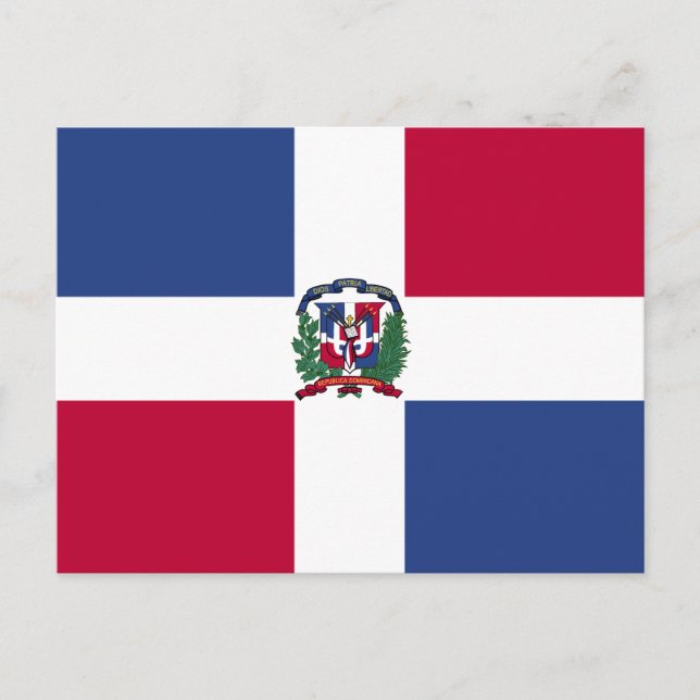 Dominican Republic Flag Postcard (Front)