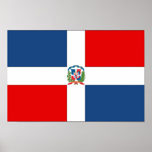 Dominican Republic Flag Poster