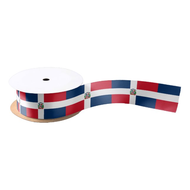 Dominican Republic Flag Satin Ribbon (Spool)
