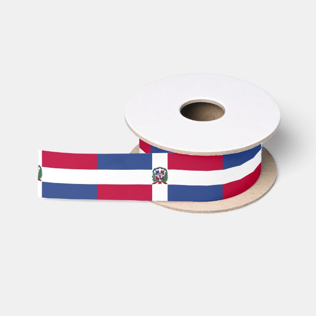 Dominican Republic Flag Satin Ribbon (Spool)