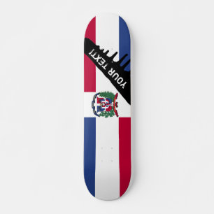 Dominican Republic Flag Skateboard