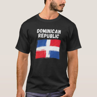 Dominican Republic Flag Souvenir Hiking Holiday 20 T-Shirt