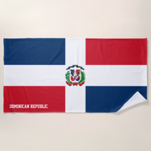 Dominican Republic Flag Splendid Patriotic Beach Towel