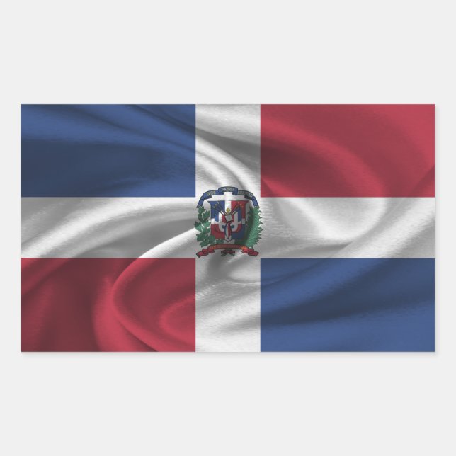 Dominican Republic Flag Sticker (Front)