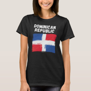 Dominican Republic Flag Vintage Grunge Dominican F T-Shirt