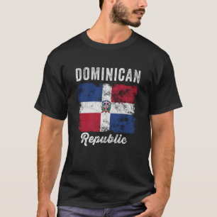 Dominican Republic Flag Vintage Men Women Dominica T-Shirt