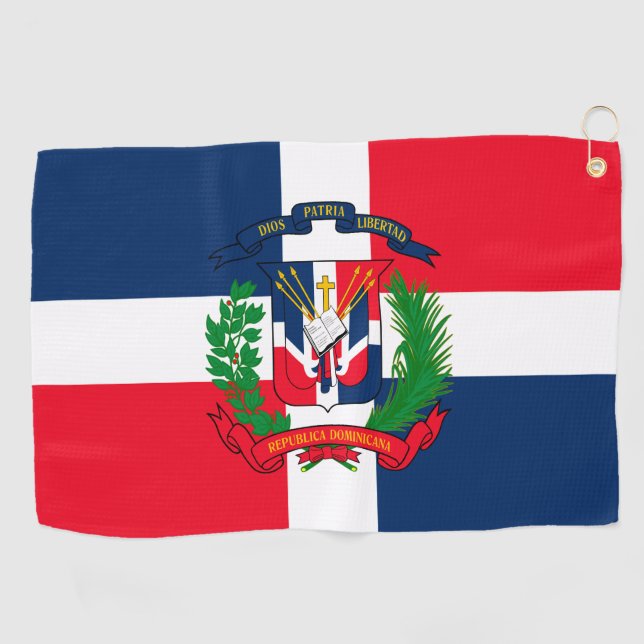 Dominican Republic Golf Towel (Horizontal)