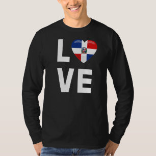 Dominican Republic Love Dominican Republic Flag T-Shirt