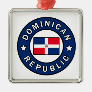 Dominican Republic Metal Ornament