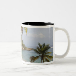 Dominican Republic, North Coast, Abreu, Playa 3 Two-Tone Coffee Mug