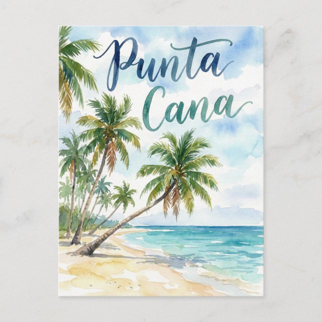 Dominican Republic Punta Cana Beach Postcard (Front)