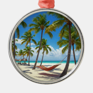 Dominican Republic Punta Cana Beach Travel Metal Ornament