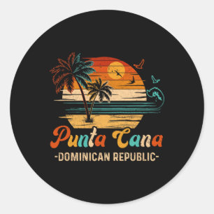 Dominican Republic Punta Cana Vacation 2025 Matchi Classic Round Sticker