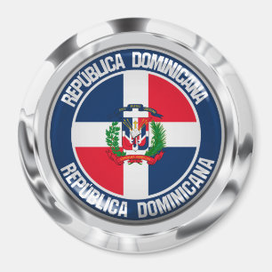 Dominican Republic Round Emblem Magnet