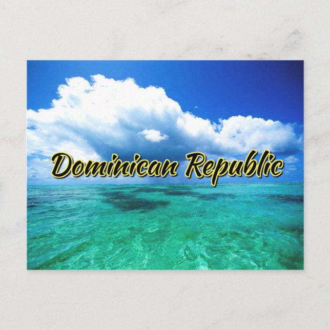 Dominican Republic sea sky Postcard (Front)