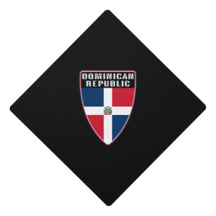 Dominican Republic Shield Graduation Cap Topper