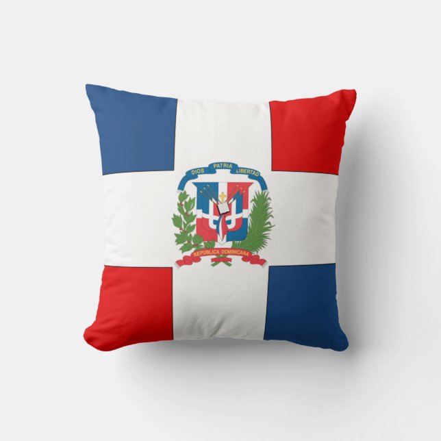 Dominican Republic Throw Pillow (Front)