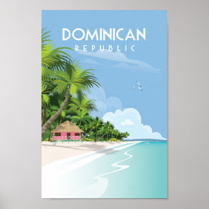 Dominican Republic travel poster