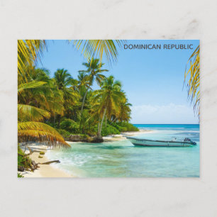 Dominican Republic Tropical Beach Travel Photo Postcard