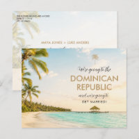Dominican Republic Wedding Save the Date