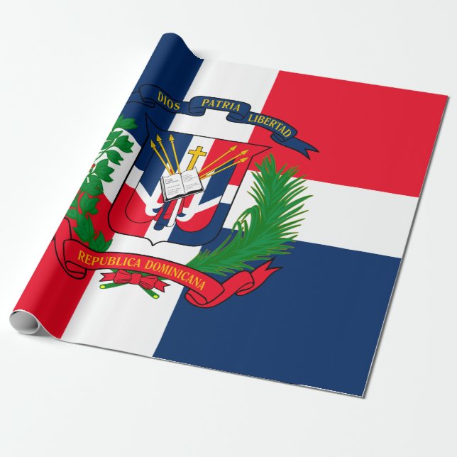 Dominican Republic Wrapping Paper (Unrolled)