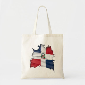 Dominican Repuplic Flag Underneath Tote Bag