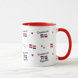 -Dominican Roots Pattern Mug   Caribbean Flag