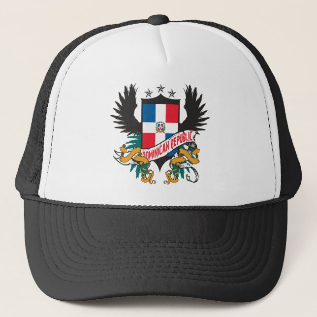 Dominican Shield 2 Trucker Hat (Front)
