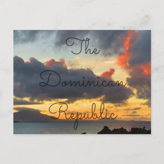 Dominican Sunset Postcard (Front)