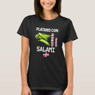 Dominicana Flag Rd Dominican Republic Food Mangu P T-Shirt
