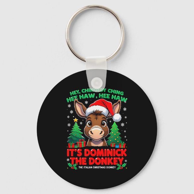 Dominick Donkey Cheer Mi Burrito Sabanero Mexican  Keychain (Front)