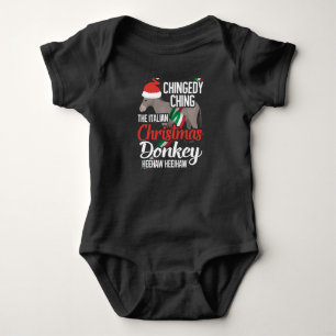 Dominick The Christmas Donkey Italian Christmas Do Baby Bodysuit