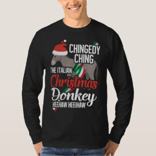 Dominick The Christmas Donkey Italian Christmas Do T-Shirt