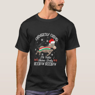 Dominick The Christmas Donkey Italian Donkey Chris T-Shirt