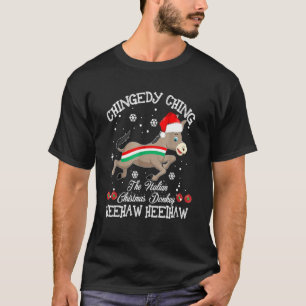 Dominick The Christmas Donkey Italian Donkey Chris T-Shirt