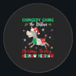Dominick The Christmas Donkey-Italian Donkey Classic Round Sticker<br><div class="desc">donkey lover,  masks donkey,  lover merch,  donkey,  donkeys,  farm,  farmer,  mule,  animal gift,  farming,  horse,  funny donkey,  newest t-shirts</div>