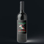 Dominick The Christmas Donkey-Italian Donkey Wine Label<br><div class="desc">donkey lover, masks donkey, lover merch, donkey, donkeys, farm, farmer, mule, animal gift, farming, horse, funny donkey, newest t-shirts</div>