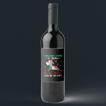Dominick The Christmas Donkey-Italian Donkey Wine Label<br><div class="desc">donkey lover,  masks donkey,  lover merch,  donkey,  donkeys,  farm,  farmer,  mule,  animal gift,  farming,  horse,  funny donkey,  newest t-shirts</div>