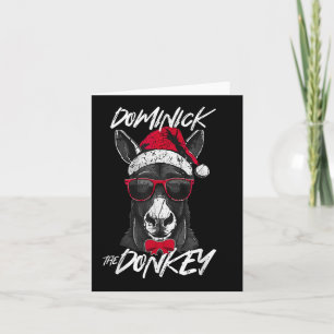 Dominick The Donkey Christmas Funny  Card