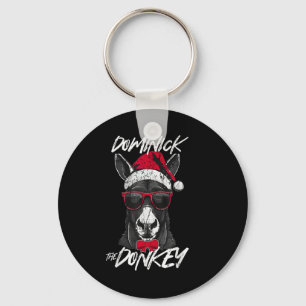 Dominick The Donkey Christmas Funny  Keychain